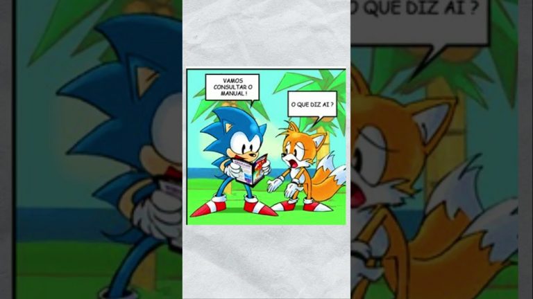 TIRINHAS E QUADRINHOS – SONIC,ESTAMOS CORRENDO A HORAS KKK #memeseshorts