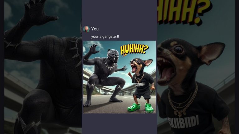 When a kid thought a black panther was a gangster #ai #aiart #chatgpt #memes