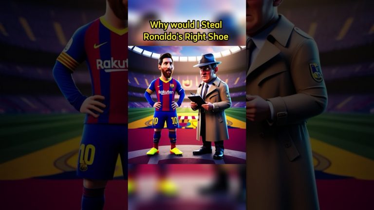 Who Stole Ronaldos Shoe? Mbappe OR Messi #football #ronaldo #mbappe #ai #aiart #chatgpt #shorts