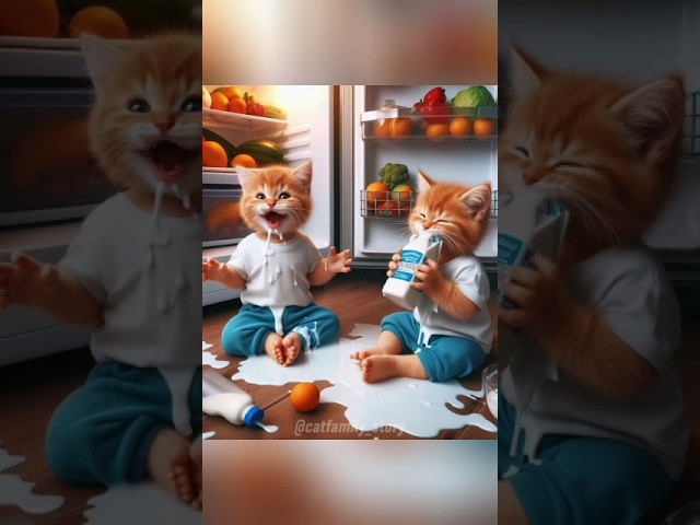 random actions of a toddler cat #cats #cat #funny #kucinglucu #kucingimut #animation #ai #catvideos