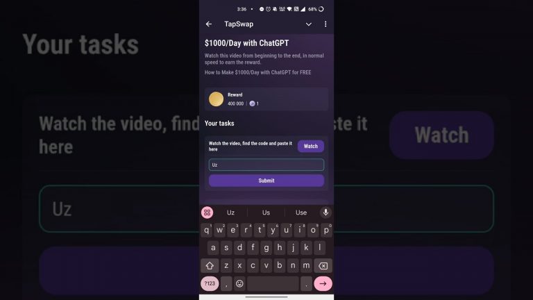 $1000/Day with ChatGPT ! Tapswap Code ! How to Make $1000/Day with ChatGPT for FREE