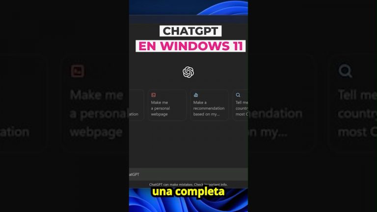 App de CHATGPT en Windows 11 es una BASURA!