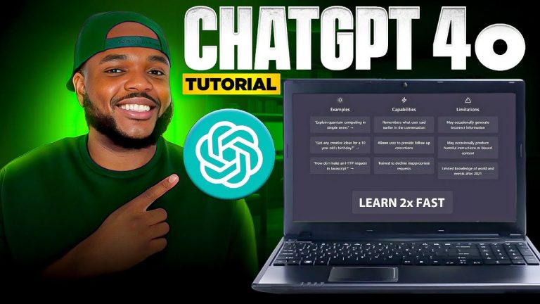 ChatGPT 4o Tutorial: How to Use ChatGPT 4o For Beginners 2024