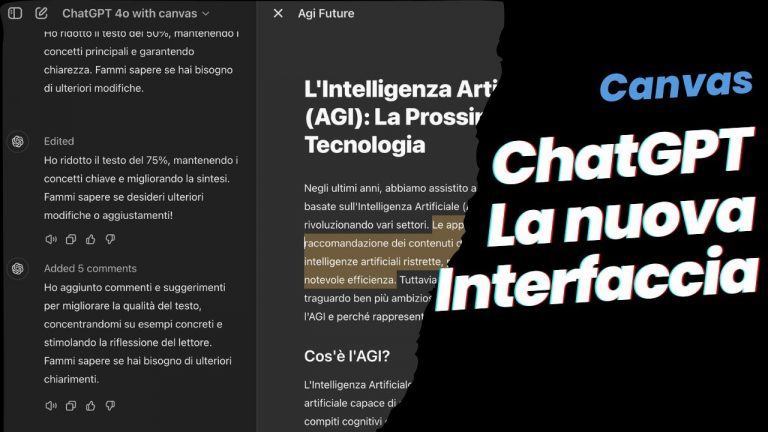 Come usare Canvas: la nuova interfaccia di ChatGPT