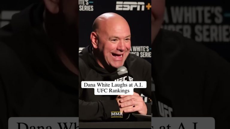 Dana White Laughs at A.I. UFC Rankings #ufc #danawhite #chatgpt