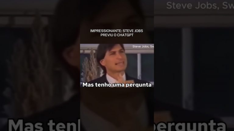 Filmagem rara mostra Steve Jobs prevendo o ChatGPT!