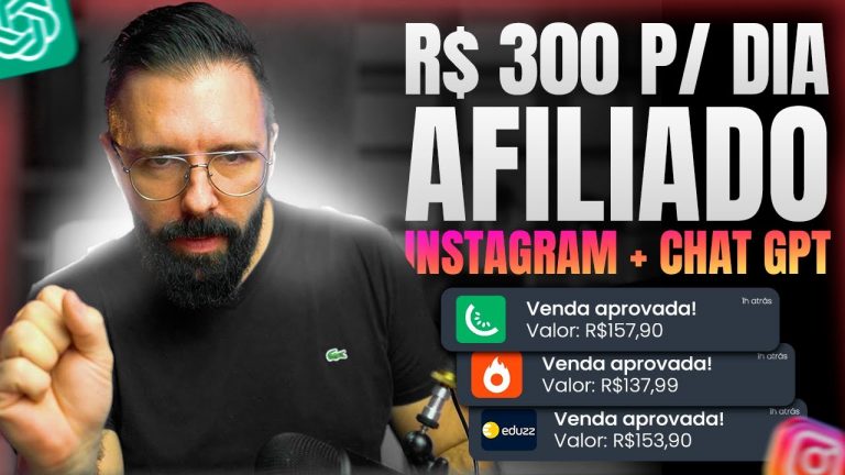 GANHE R$300 por DIA no INSTAGRAM, Sem Aparecer, com ChatGPT, Passo a Passo Dinheiro no Instagram