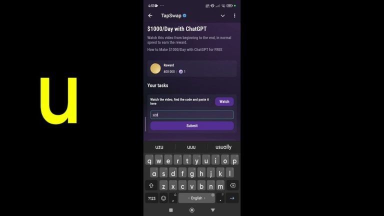 How to Make $1000/Day with ChatGPT for FREE | Tapswap code | Tapswap daily code |