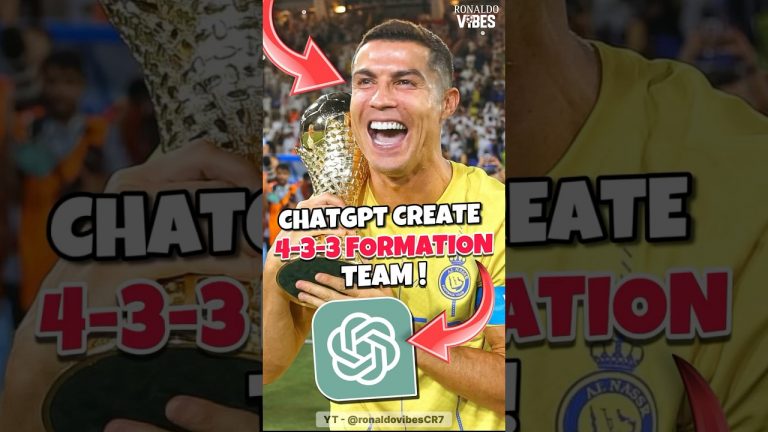 I ask ChatGPT to Create All Time Best Team ! #ronaldo #football #shorts