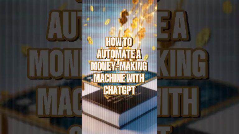 PART 1: How to Automate a Money-Making Machine #chatgpt #ai #makemoneyonline #makemoney