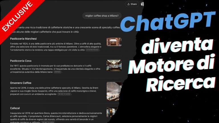 SearchGPT è qui! Test in anteprima del motore di ricerca dentro ChatGPT