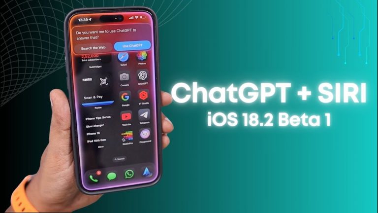 iOS 18.2 ChatGPT Apple Intelligence on iPhone