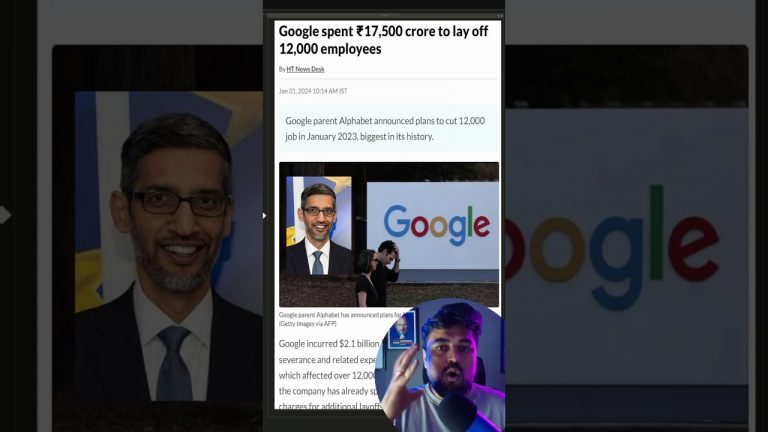 why google just laid off 12,000 employees ? #shorts #sundarpichai #google #layoffs #chatgpt