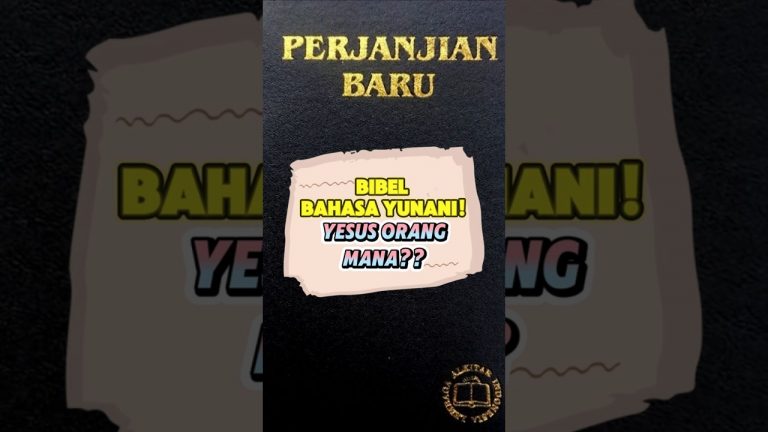 BIBEL berbahasa YUNANI, YESUS orang mana?? #shortsfeed #chatgpt #debatislamkristen