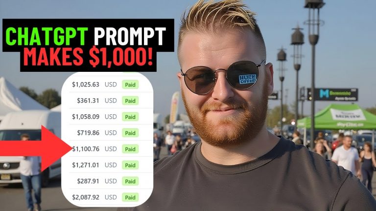 Best ChatGPT Prompt to Make $1,000 EVERY DAY!