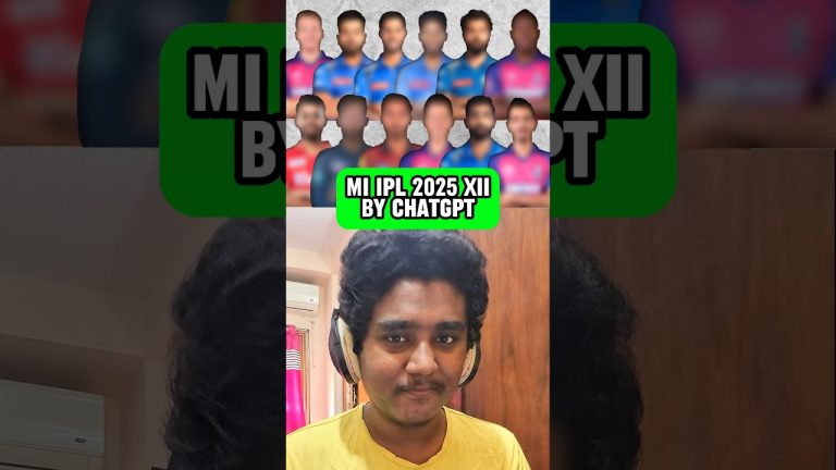 CHATGPT PICKED MI’S PLAYING XII IN IPL 2025 (BEFORE AUCTION) #cricket #shorts #ipl #shortsfeed