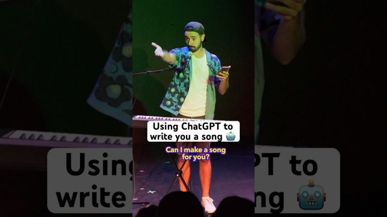 Can chatGPT write good songs? #standupcomedy #comedy #crowdwork #crowdworkcomedy #chatgpt #chatgpt4