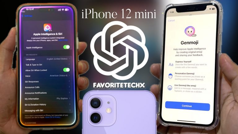 ChatGPT Apple intelligence enable on iPhone 12 mini