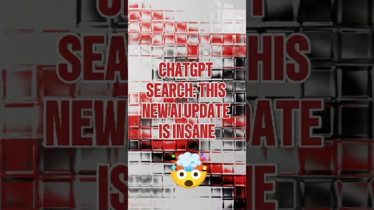 ChatGPT Search: This NEW AI Update is INSANE #ai #chatgpt #searchgpt