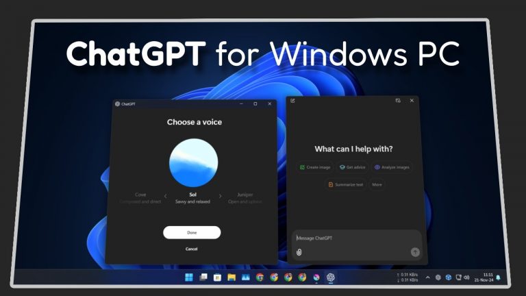 ChatGPT app for Windows is now free and better than Microsoft Copilot