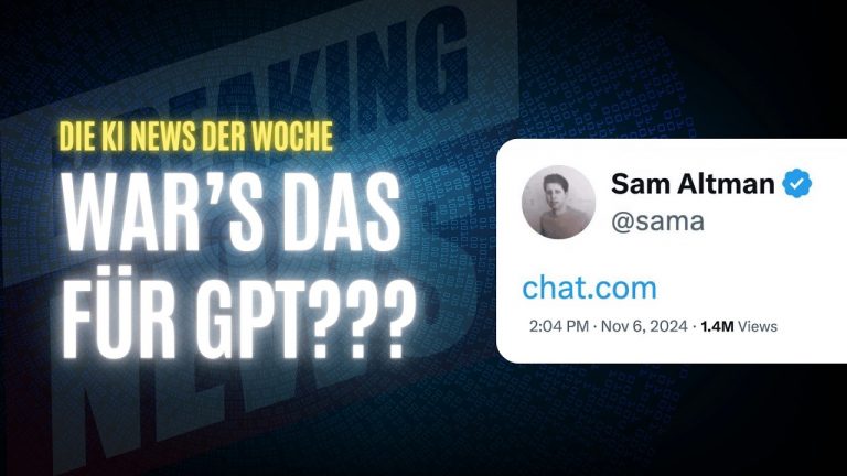 ChatGPT bald ohne GPT? | Google Gemini 2.0 & Jarvis kommen schon bald | Claude Updates uvm. KI-News