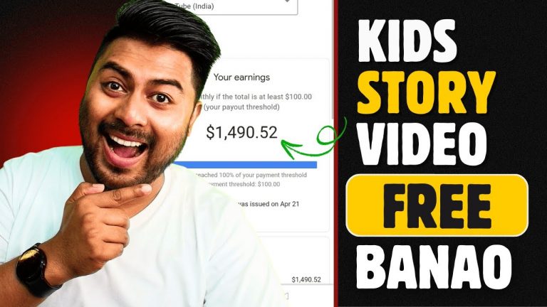 Create Kids Story Videos for YouTube to Earn | Eleven Labs | Hailuoai | ChatGpt