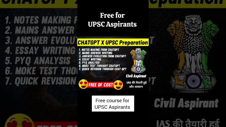 Dhruv rathi ChatGPT course free | UPSC Aspirants good news