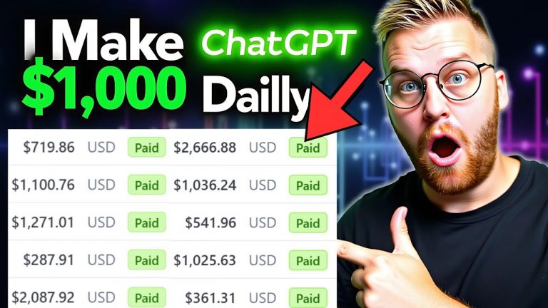 How I Make $1,000 a Day Using ChatGPT! (Make Money Online With ChatGPT)