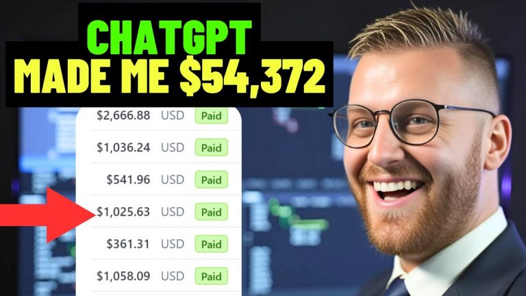 I Made $54,372 With ChatGPT in 30 Days! Now It’s Your Turn! (Make Money Online With ChatGPT)