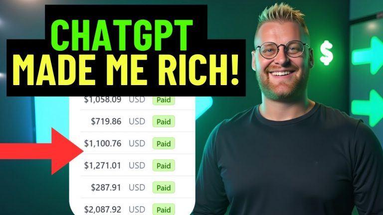 I Made MILLIONS With ChatGPT! Now It’s Your Turn (Make Money Online With ChatGPT)