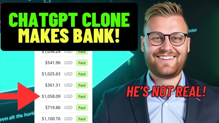 I Used ChatGPT to Clone Myself and Make $2,124 DAILY! (Make Money Online With ChatGPT)