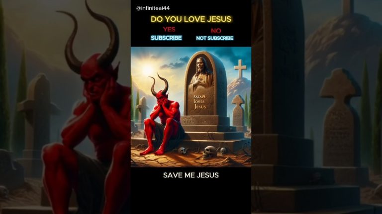 Jesus loves satan || #trending #jesus christ #chatgpt #love #jesus #christian #animation #christ