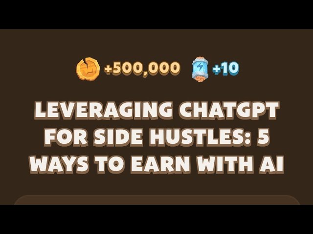 MemeFi New Video Code Today | Leveraging ChatGPT for Side Hustles: 5 Ways to Earn with AI MemeFi