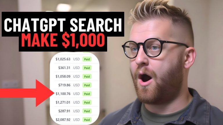 NEW ChatGPT Search Feature Makes $1,000 Daily (Make Money Online With ChatGPT)