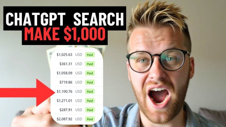 NEW ChatGPT Search Hack Makes $1,000 Daily (Make Money Online With ChatGPT)