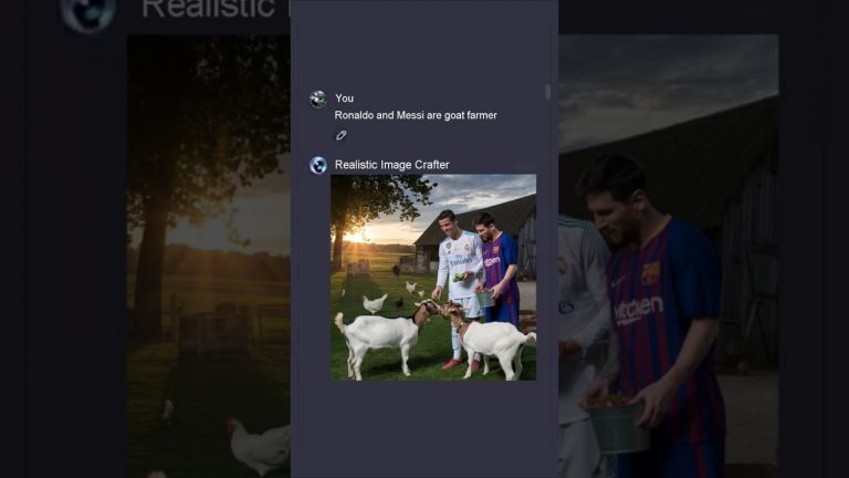 Ronaldo and Messi ai image #ai #aiart #chatgpt