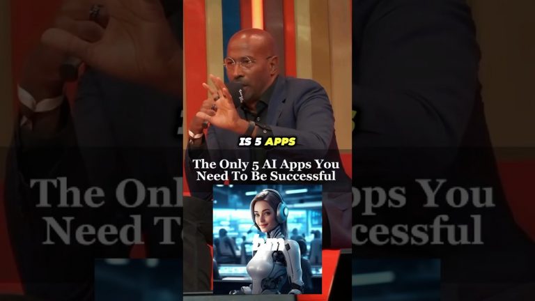 The Only 5 AI Apps to Succeed | Van Jones Guide to Success