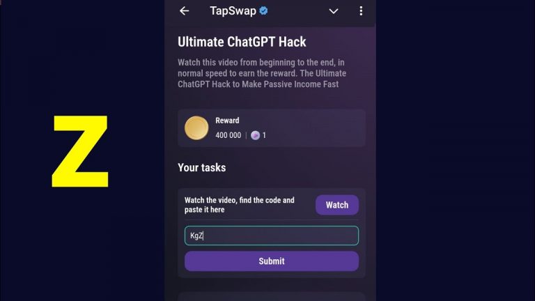 Ultimate ChatGPT Hack | Tapswap Code | The Ultimate ChatGPT Hack to Make Passive Income Fast