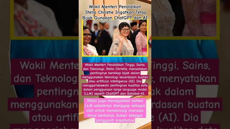 Wakil Menteri Stella Christie Ingatkan Tetap Bijak Gunakan ChatGPT dan AI #shorts #prabowo #fyp