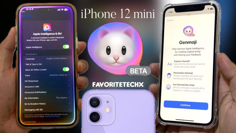 iOS 18.2 beta 2 Genmoji ChatGPT Apple intelligence on iPhone 12 mini by Nugget 4.0.1