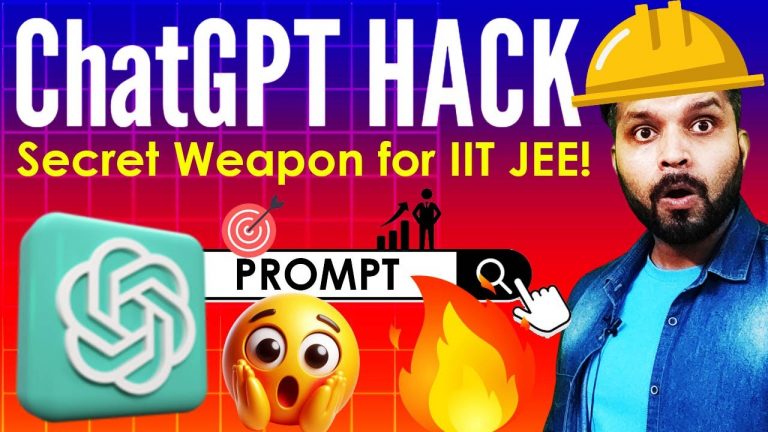 ChatGPT Hack: Crack IIT JEE Like a Pro!