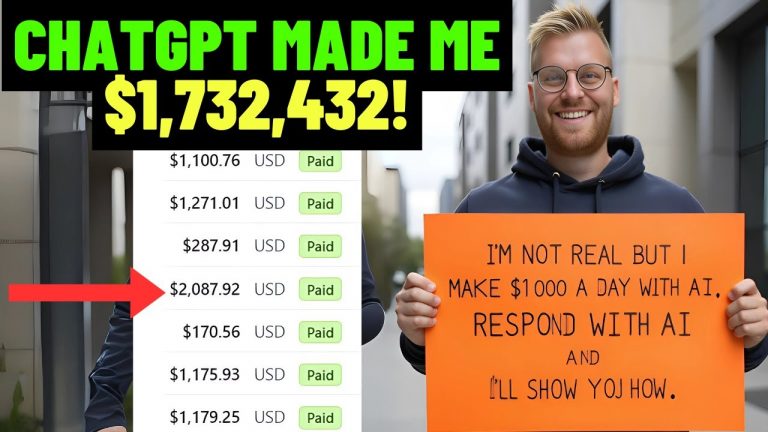 ChatGPT Made Me $1,732,432! Now I’m Giving Back. (Make Money Online With ChatGPT)