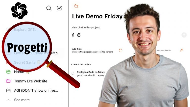 ChatGPT lancia la nuova funzione Progetti! Tutorial completo