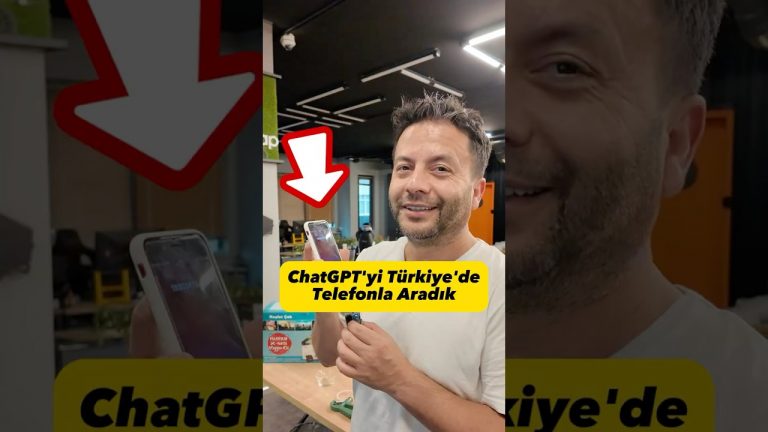 ChatGPT’yi aradım!