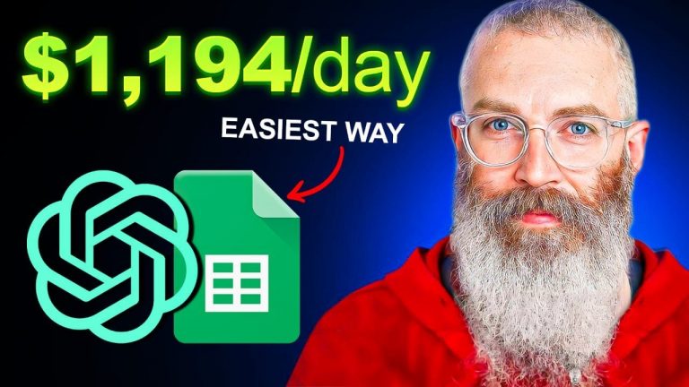 Earn $1,194/Day with ChatGPT & Google Sheets