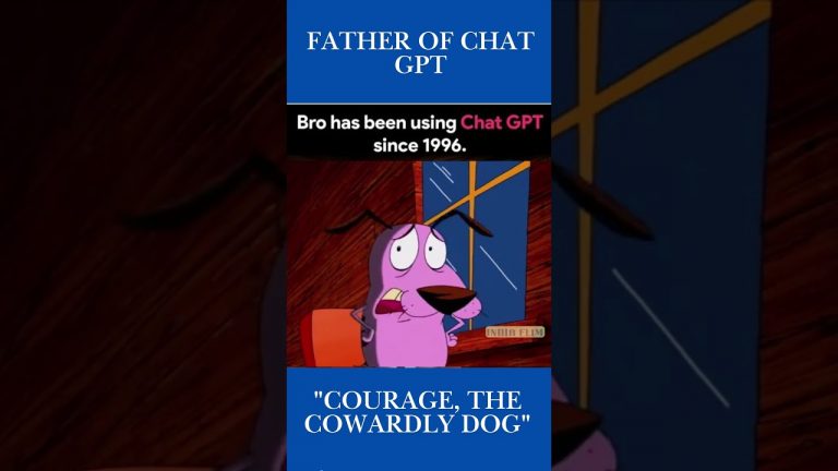 Father Of Chat GPT Courage The Cowardly Dog #chatgpt #Cowardlydog #doglover #trending #viralvideo