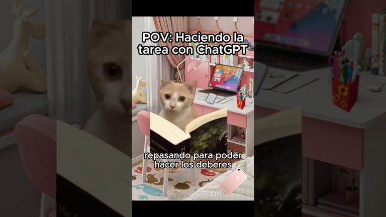 Haciendo los deberes con ChatGPT #gatitos #humor #storytime #gatosgraciosos #funnyvideos