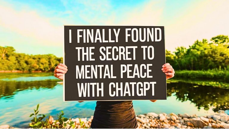 I Finally Found the SECRET to Mental Peace With ChatGPT