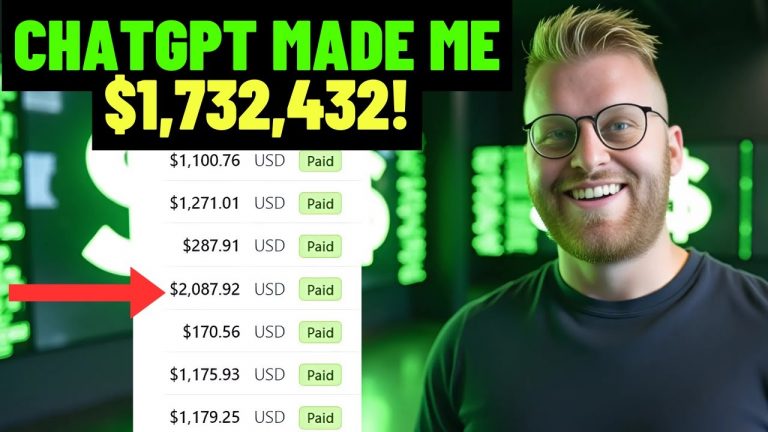 I Made MILLIONS With ChatGPT! Giving Away $27,000 CASH To Celebrate – Make Money Online With ChatGPT