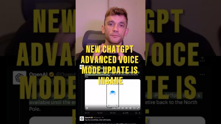 NEW ChatGPT Advanced Voice Mode Update is INSANE